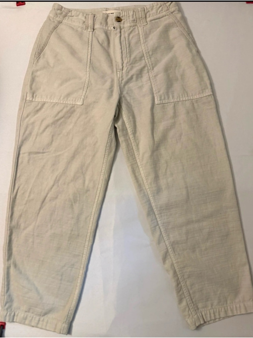 Lucky Brand Cream Utility Chinos